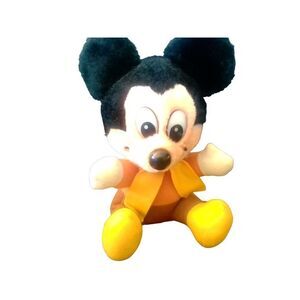 Vintage Plush Mickey Mouse Christmas Carol